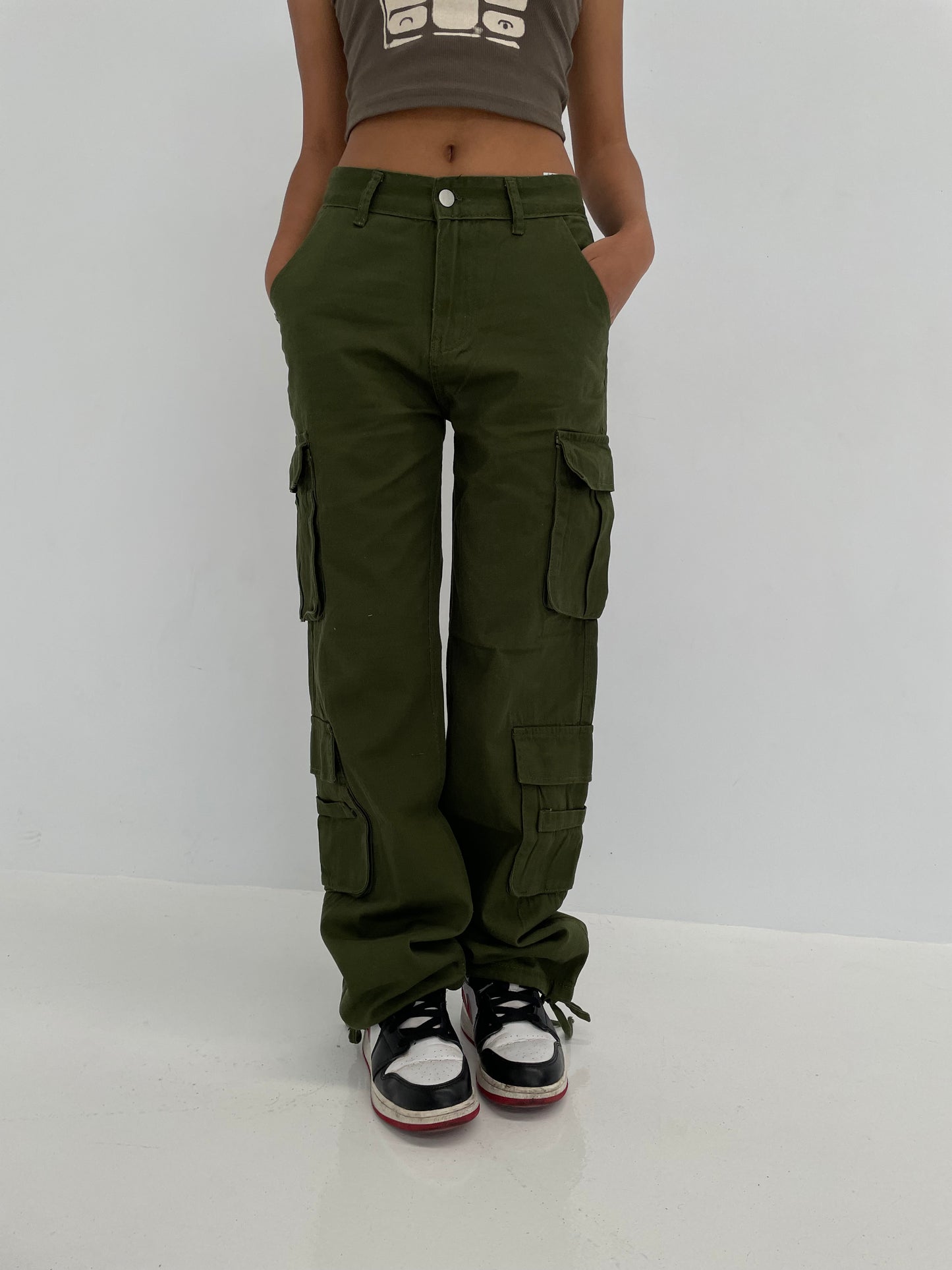 Green Popular Cargo Pants – CLOZET